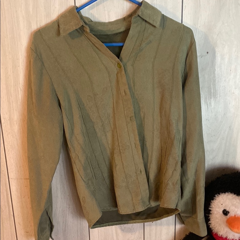 Olive Green Women's Top